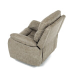 TV a relaxační křeslo s elektrickým ovládáním, potah lanýžová látka v dekoru vintage, 1 motor 240V