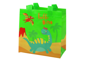 Mamido Dárková taška Dinosaurus 23cm x 21,5cm x 11cm zelená