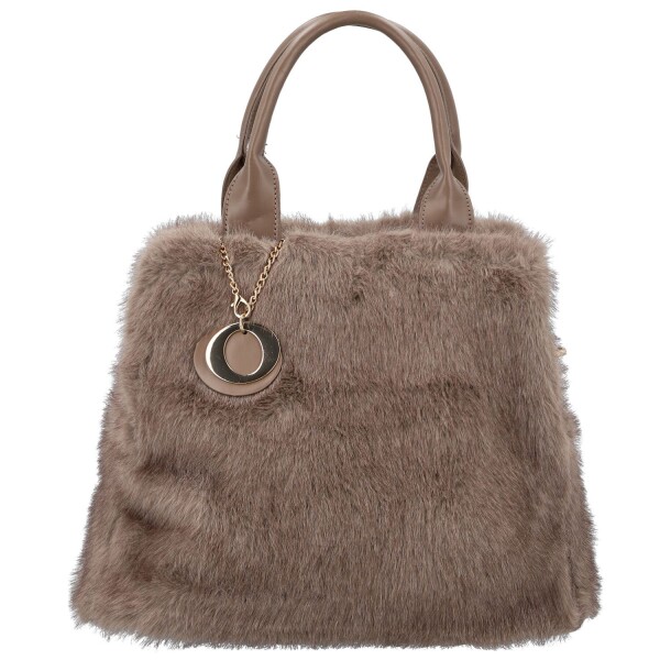 Módní dámská kabelka do ruky Máia, hnědo-šedá