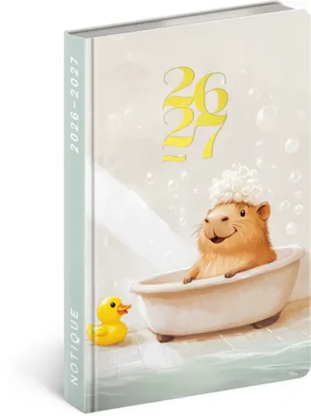 NOTIQUE 18měsíční diář Petito – Kapybara 2026/2027, 11 x 16 cm (PGD-37213-V)