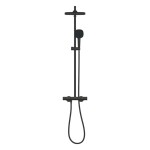 GROHE - Vitalio Comfort Sprchový set s termostatem, 25x25 cm, 2 proudy, matná černá 266962431