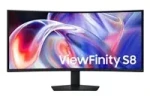 40" Samsung ViewFinity S8 černá / Monitor / VA Curved / 5120 x 2160 / 21:9 / 144Hz / Thunderbolt 5 / KVM (LS40H850TAUXEN)