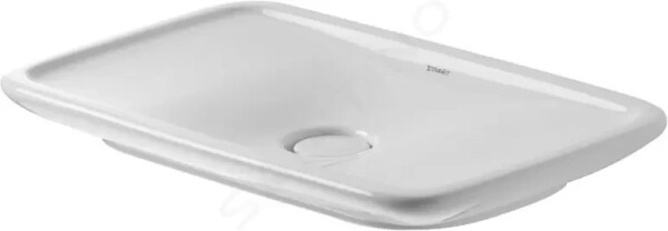 DURAVIT - Puravida Umyvadlová mísa bez přepadu, 695x415 mm, WonderGliss, bílá 03707000001