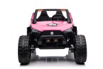 Mamido Elektrické autíčko buggy Clash 24V 4x200W 16km/h 60kg 2x12V14Ah růžové