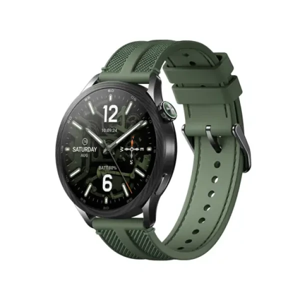 Xiaomi Watch S5 46 mm černá, zelený sportovní řemínek / Chytré hodinky / 1,48" AMOLED / 480 x 480 / 5 ATM / Bluetooth (70278)