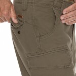 Bushman Pánské kapsáčové kalhoty Chirk, tmavá khaki 62