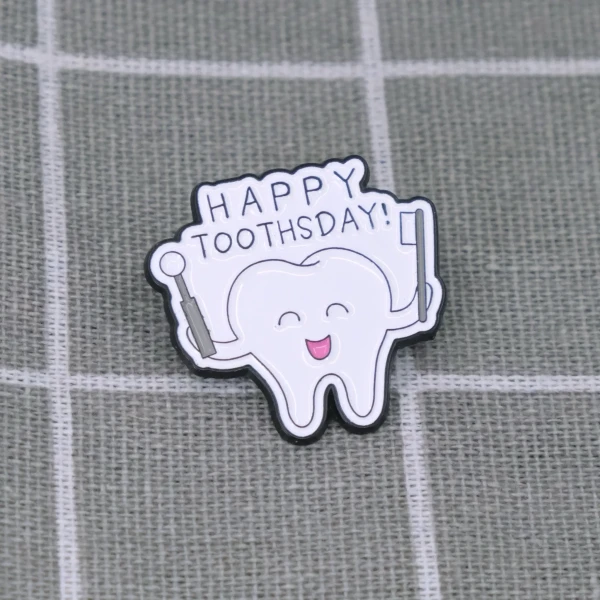 Pinarna.cz Zub s kartáčkem - Happy toothsday! / Šťastný den zubů!