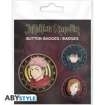 Jujutsu Kaisen Set odznáčků Yuji, Megumi & Nobara