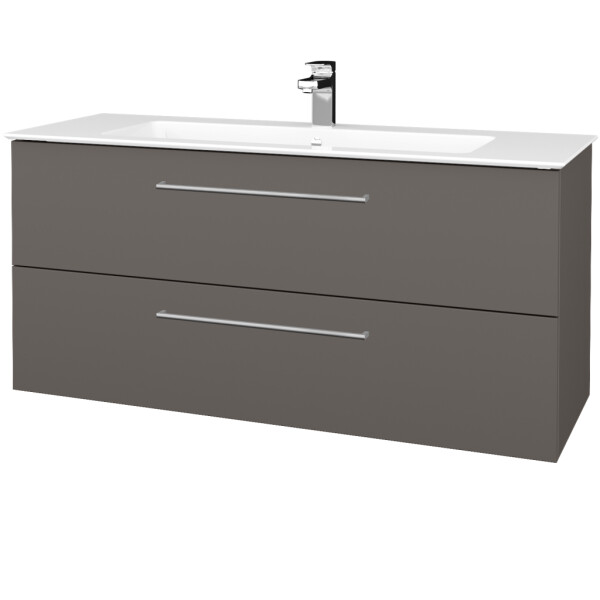 Dřevojas - Umyvadlová skříňka GIO SZZ2 120 - N06 Lava / Úchytka T04 / N06 Lava 406134E