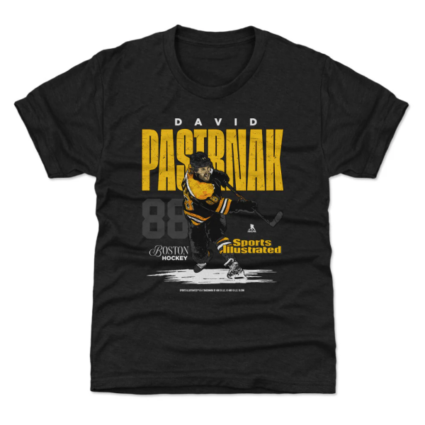 Dětské tričko Boston Bruins NHL David Pastrnak #88 Sports Illustrated WHT 500 Level Velikost: S (6 - 7 let)