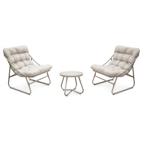 Zahradní set 1+2, kov, krémová, AZS-L1210 CRM