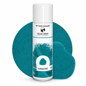 Sametový sprej Food Colours Turquoise (250 ml)