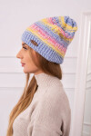 Fleecová čepice Patrycja K254 pink+blue UNI