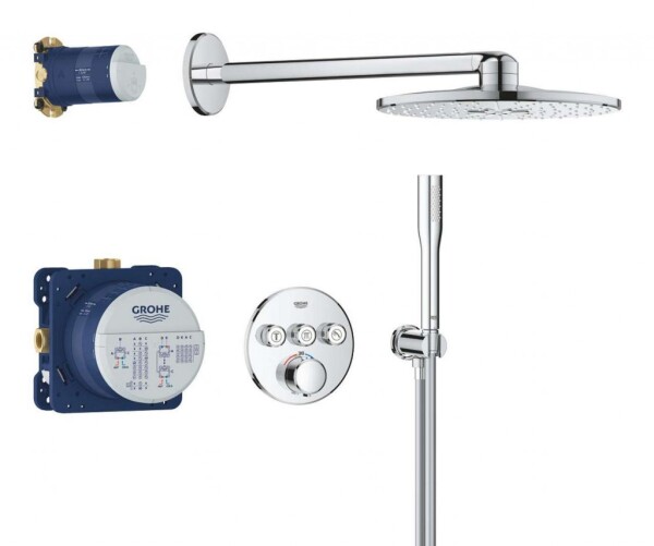 GROHE - Precision SmartControl Sprchový set s termostatem pod omítku, průměr 31 cm, 2 proudy, chrom 34874000