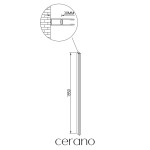 CERANO - Rozšiřovací profil pro boční stěnu - Ferri - chrom 30 mm CER-990749