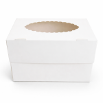 Cake star krabička na 2ks cupcakes nebo dezerty bez vložky 16 x 10 x 10 cm