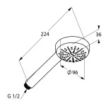 KLUDI - Logo Sprchová hlavice, chrom 6810005-00
