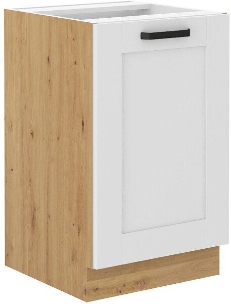 Spodní skříňka pod dřez Luna 50 ZL 1F BB Barva korpusu: Dub artisan, Barva dvířek: Bílá