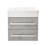 Koupelnová skříňka s umyvadlem SAT Cube Way 60x53x46 cm beton mat CUBE46602BESATCWL CUBE46602BESATCWL
