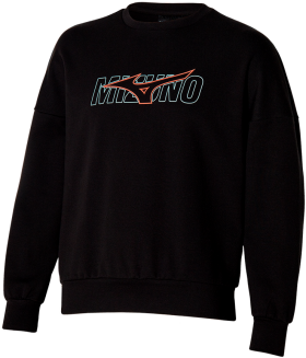 Běžecká mikina Mizuno Athletics Graphic Crew K2GCB00109 Velikost textilu: M