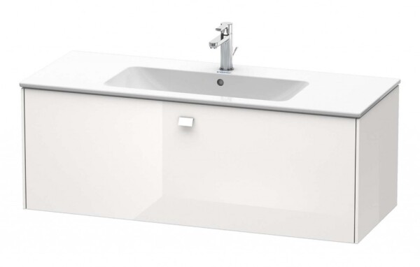 DURAVIT - Brioso Umyvadlová skříňka 44x122x48 cm, 1 zásuvka, lesklá bílá BR400402222