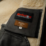 Pánská Kožená Zimní Bunda Bomber Dorian Pravý Kožíšek Brixton Velikost: S