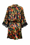 Dámské kimono FLOWER 20002 černá S/M