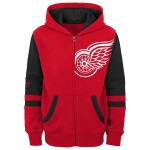 Outerstuff Dětská Mikina Detroit Red Wings Faceoff Colorblocked Fleece Full-Zip Velikost: Dětské let)