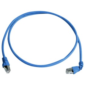 Telegärtner 100009005 RJ45 síťové kabely, propojovací kabely CAT 6A S/FTP 10.0 m modrá samozhášecí, S průchodkou chránící proti zlomení 1 ks