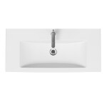CERSANIT - SET C463 TIRSO 100, černá mat DSM (skříňka + umyvadlo) S801-588