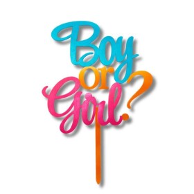 Dortisimo Zápich do dortu Boy or Girl modro-růžový