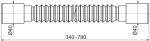 Alcadrain Flexi propojení 40×40 A710 A710
