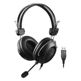 A4tech HU-35 ComfortFit černá / Herní sluchátka s mikrofonem / Mikrofon integrovaný / USB / 2 m (HU-35)