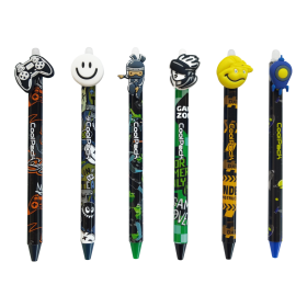 Colorino gumovatelné pero CoolPack Boys III, 36 ks, modrá náplň, displej - 36ks