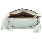 Módní dámská koženková crossbody kabelka Vaios, bílá