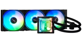 Bitfenix 360 mm černá / AIO vodní chladič CPU / 3x 120 mm / ARGB / tenký 32 mm / AMD + Intel (BFW-AIO-360-BB27A-RP)