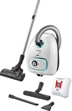 BOSCH BGLS4HYG2 bílá / Sáčkový vysavač / 700 W / 4L / 69 dB / rádius 10 m (BGLS4HYG2)