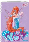 Zápisník 3D Winx club pero