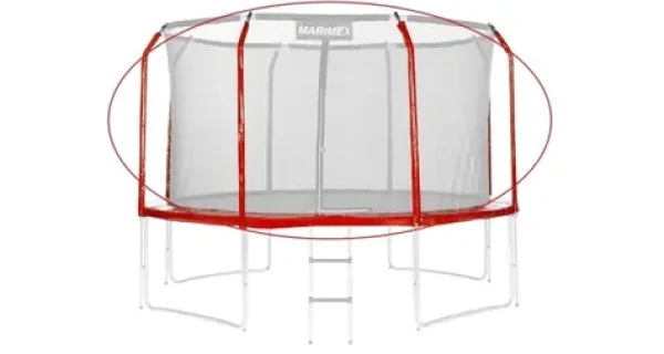 Marimex Sada krytu pružin a rukávů na trampolínu 366cm červená