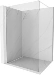 MEXEN - Kioto Sprchová zástěna WALK-IN 65 x 200, transparent 8 mm, bílá 800-065-101-20-00