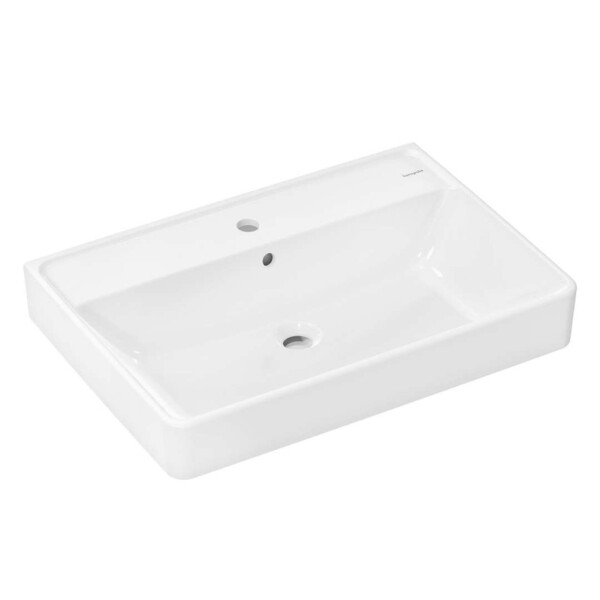 HANSGROHE - Xanuia Q Umyvadlo 70x48 cm, s přepadem, otvor pro baterii, bílá 60221450