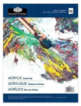 Skicovací blok papírů na akryl olej A4