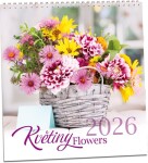 Nástěnný kalendář ARIA 2026 - Květiny