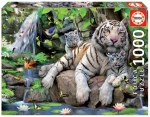 EDUCA Puzzle Bílí bengálští tygři
