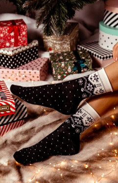 Milena Unique Snowflake ponožky 0071-002 Poloviční froté 35-41 bledá melanž 35-37