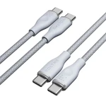 VOLTME Powerlink Rugg Series CTC Kabel USB-C(M) 3A/60W 1m šedá / 2x USB-C(M) (C2052)