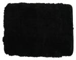 MSV MICROFIBER černá / Koupelnová předložka / 50 x 70 cm / polyester / protiskluzová