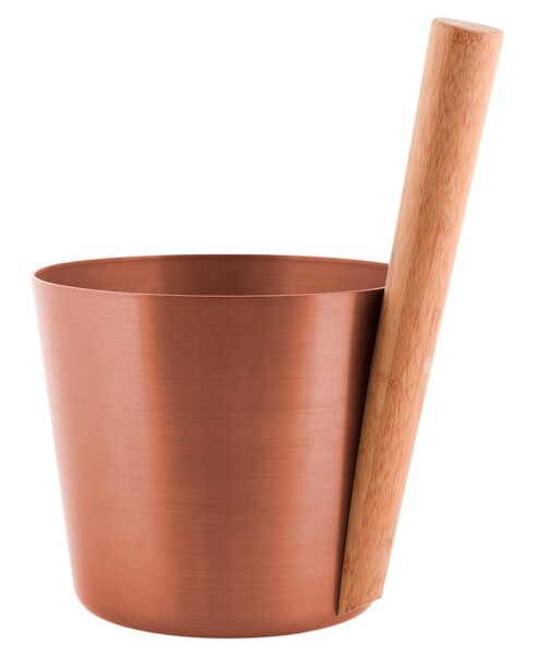 Hliníkové vědro Rento s rukojetí, barva měděná