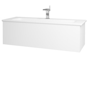 Dřevojas - Koupelnová skříňka VARIANTE SZZ 120 (umyvadlo Pura) - M01 Bílá mat / M01 Bílá mat 407285