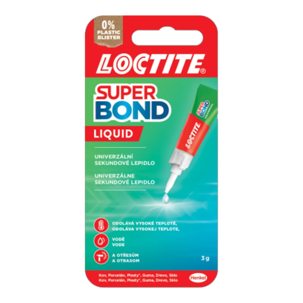 Henkel Loctite - sekundové lepidlo Super Bond, 3 g - 16ks